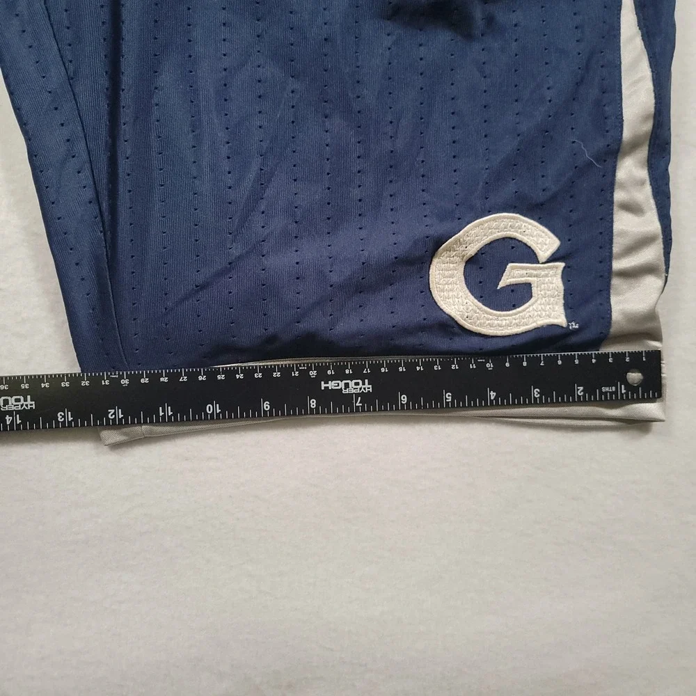 Jordan Georgetown Hoyas Basketball Shorts Mens Large Navy Blue Mesh Athletic Gym